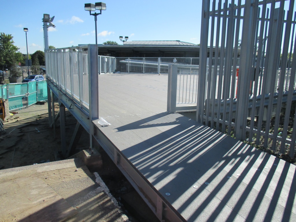 40mm pultruded plank decking used to create a safe and solid surface for a public walkway