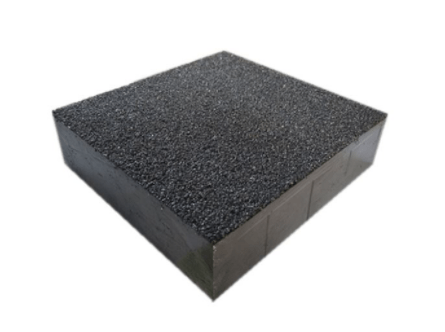 a small piece of black gritted solid top GRP grating